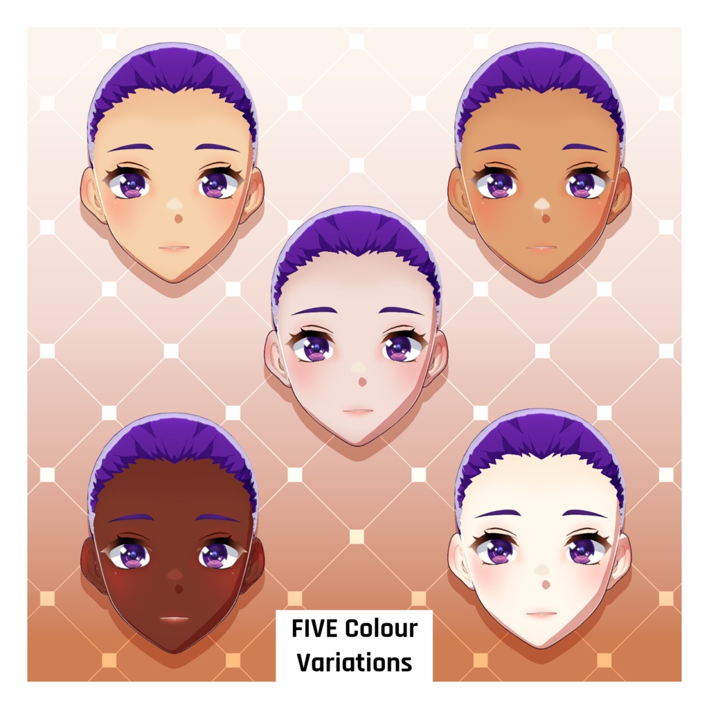 アニメ体型プリセット – 女性・カーヴィー【VRoid】 (Anime Base – Woman Curvy)