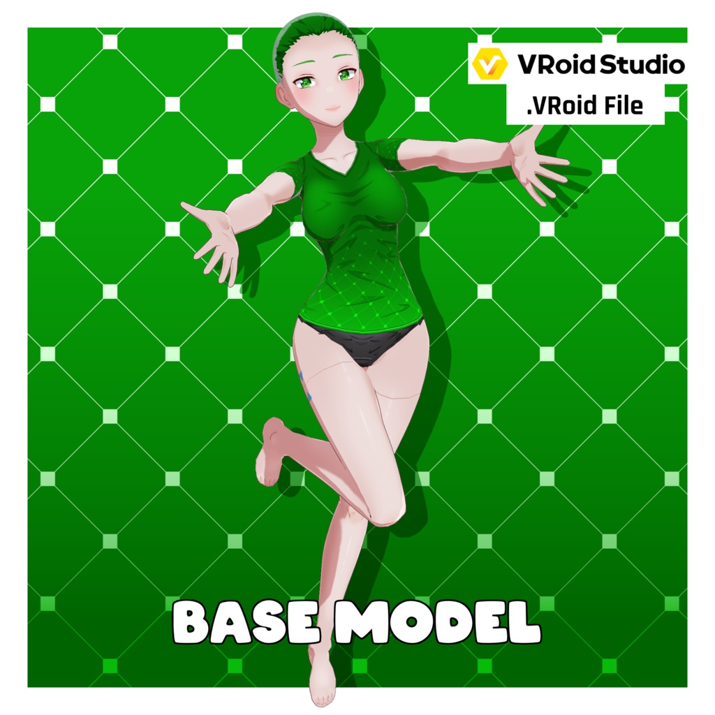 アニメ体型プリセット – 成人女性【VRoid】 (Anime Base – Woman Adult)