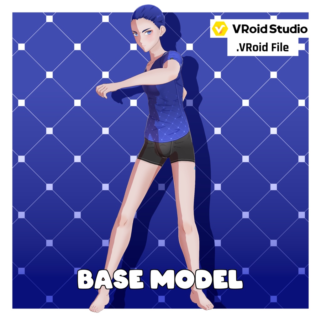 アニメ体型プリセット – 成人男性【VRoid】 (Anime Base – Male Adult)