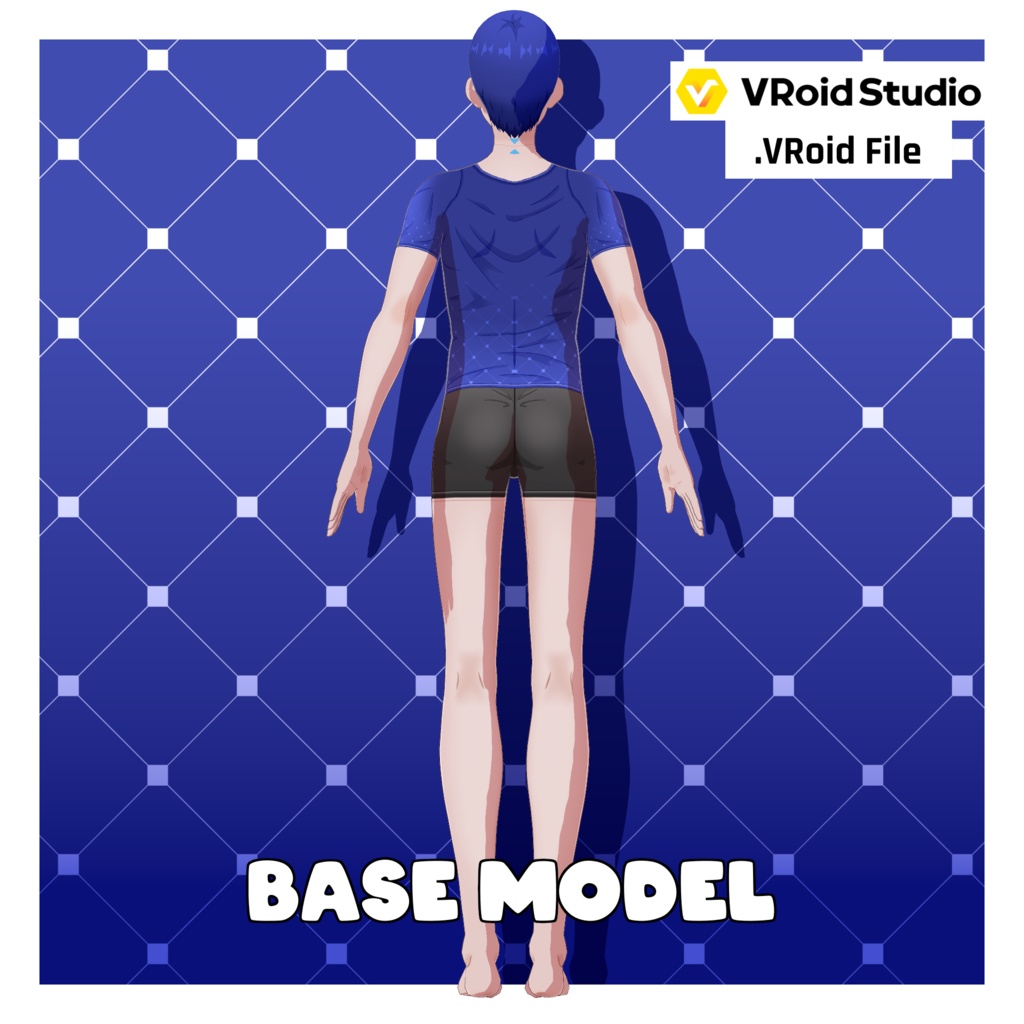 アニメ体型プリセット – 成人男性【VRoid】 (Anime Base – Male Adult)