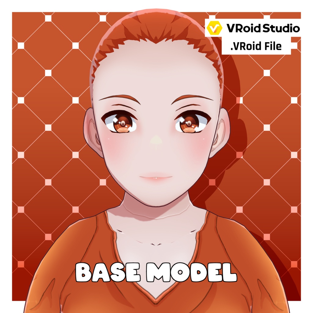 アニメ体型プリセット – 女性・ぽっちゃり【VRoid】 (Anime Base – Woman Chubby)