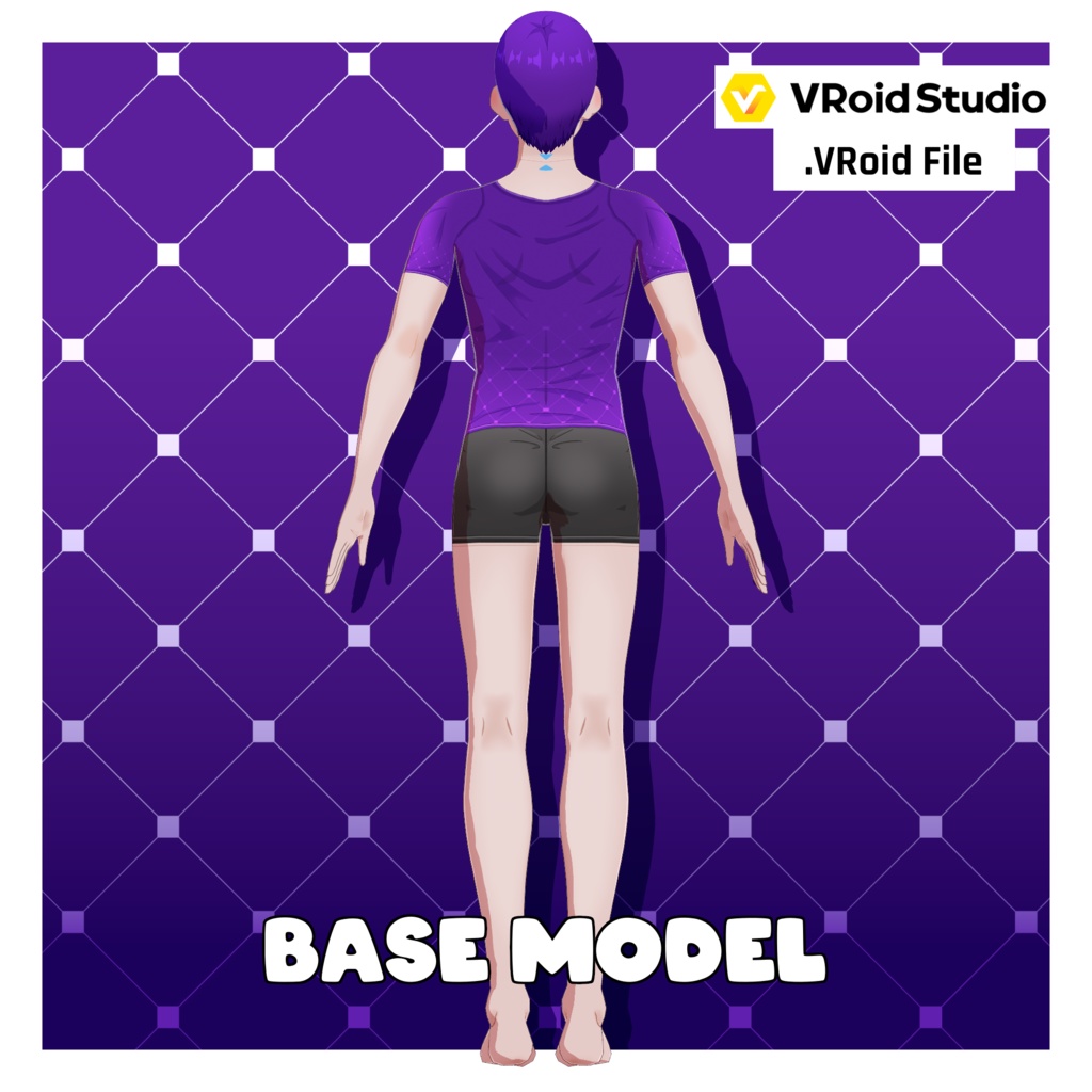 アニメ体型プリセット – 背の高い男性【VRoid】 (Anime Base – Man Tall)