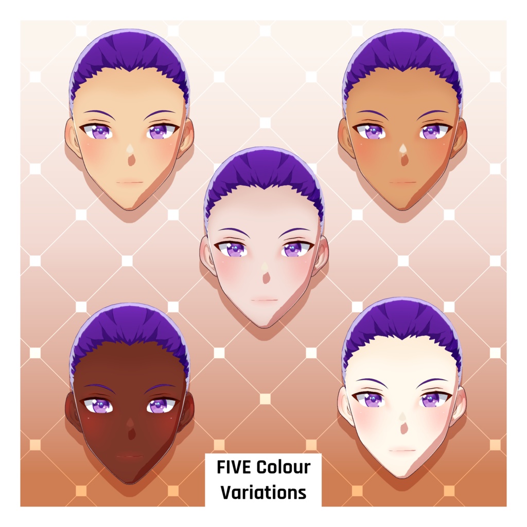 アニメ体型プリセット – 背の高い男性【VRoid】 (Anime Base – Man Tall)