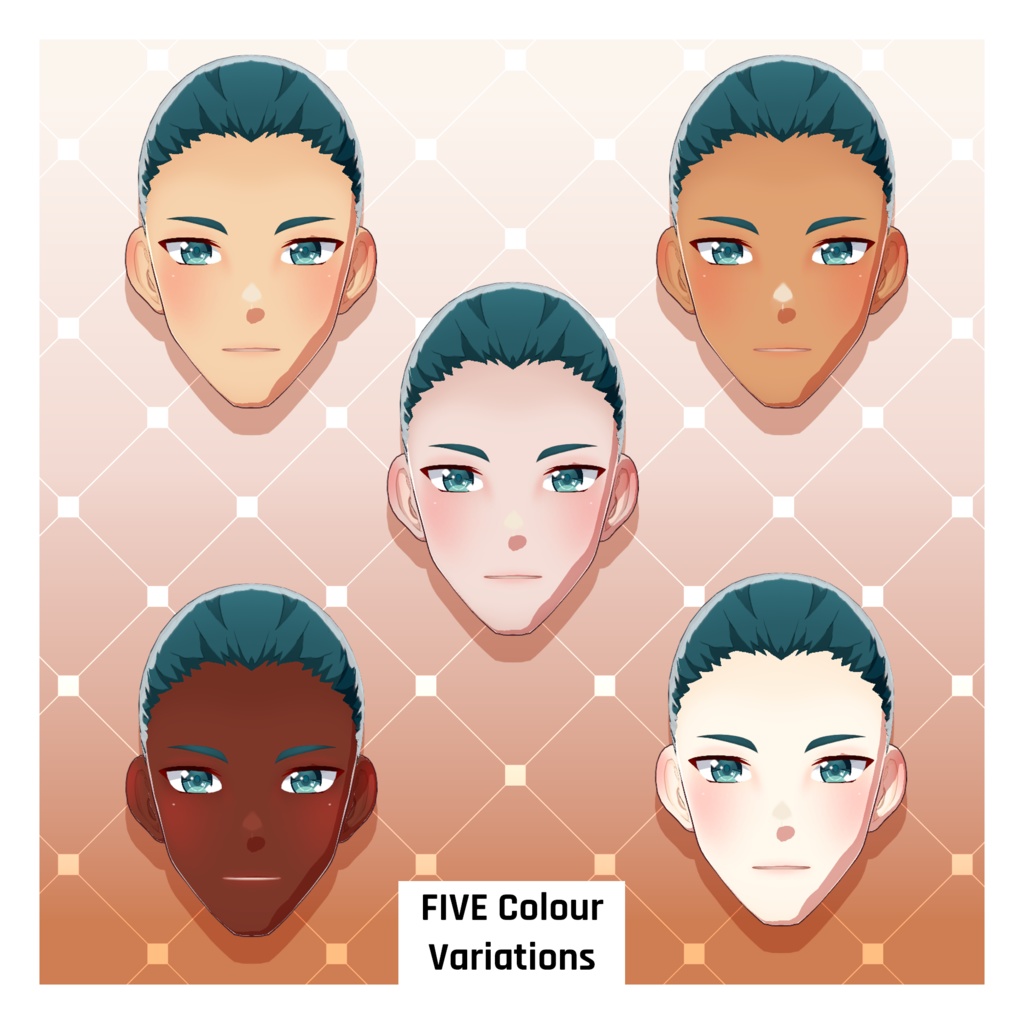 アニメ体型プリセット – ハンサム男性【VRoid】 (Anime Base – Man Handsome)