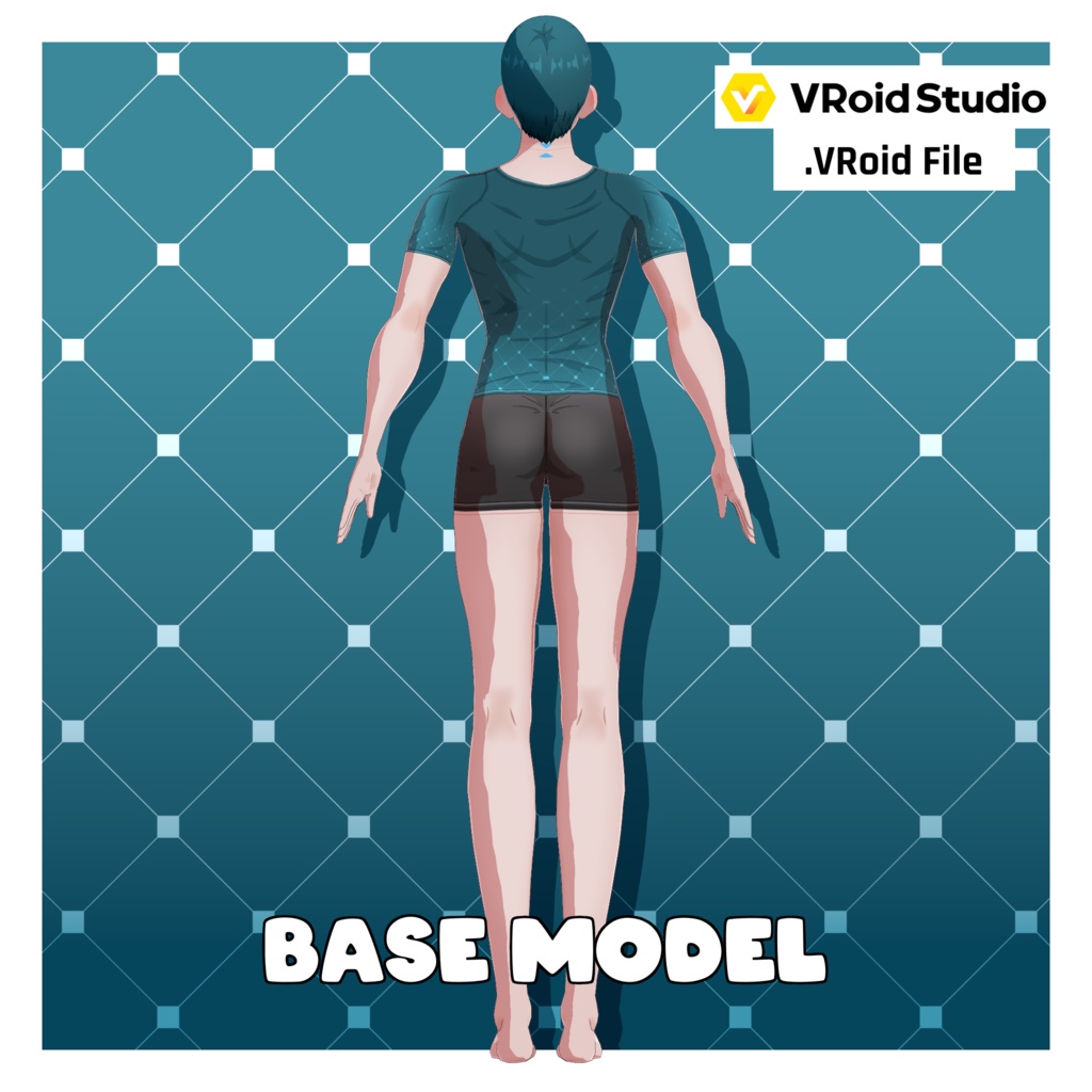 アニメ体型プリセット – ハンサム男性【VRoid】 (Anime Base – Man Handsome)