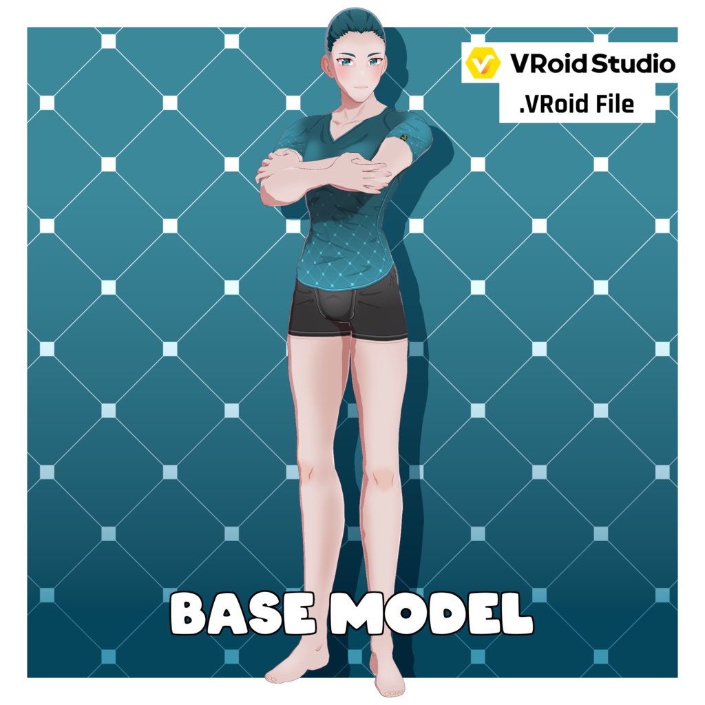 アニメ体型プリセット – ハンサム男性【VRoid】 (Anime Base – Man Handsome)