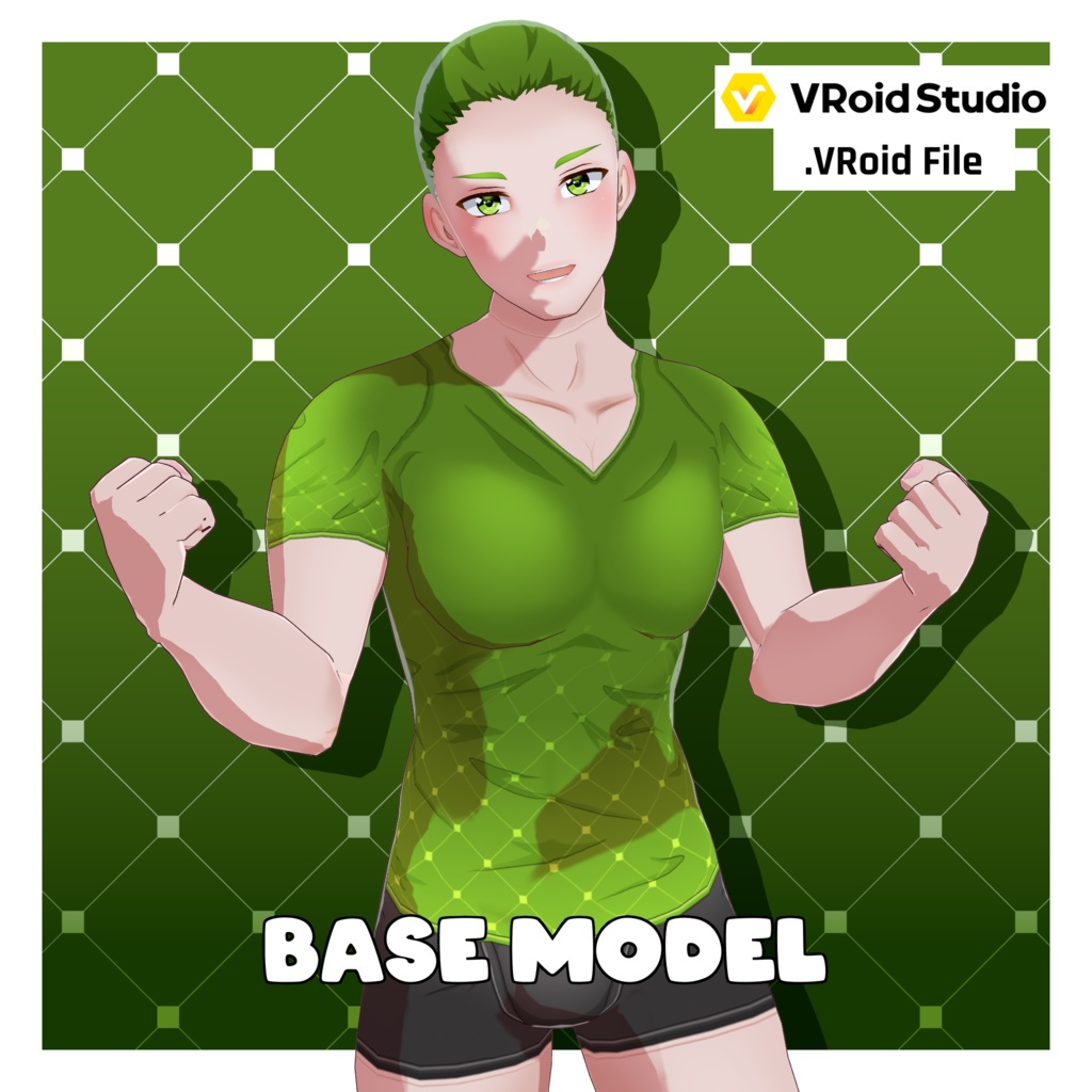 Anime Base - Man - Muscular [VRoid Preset/プリセット]