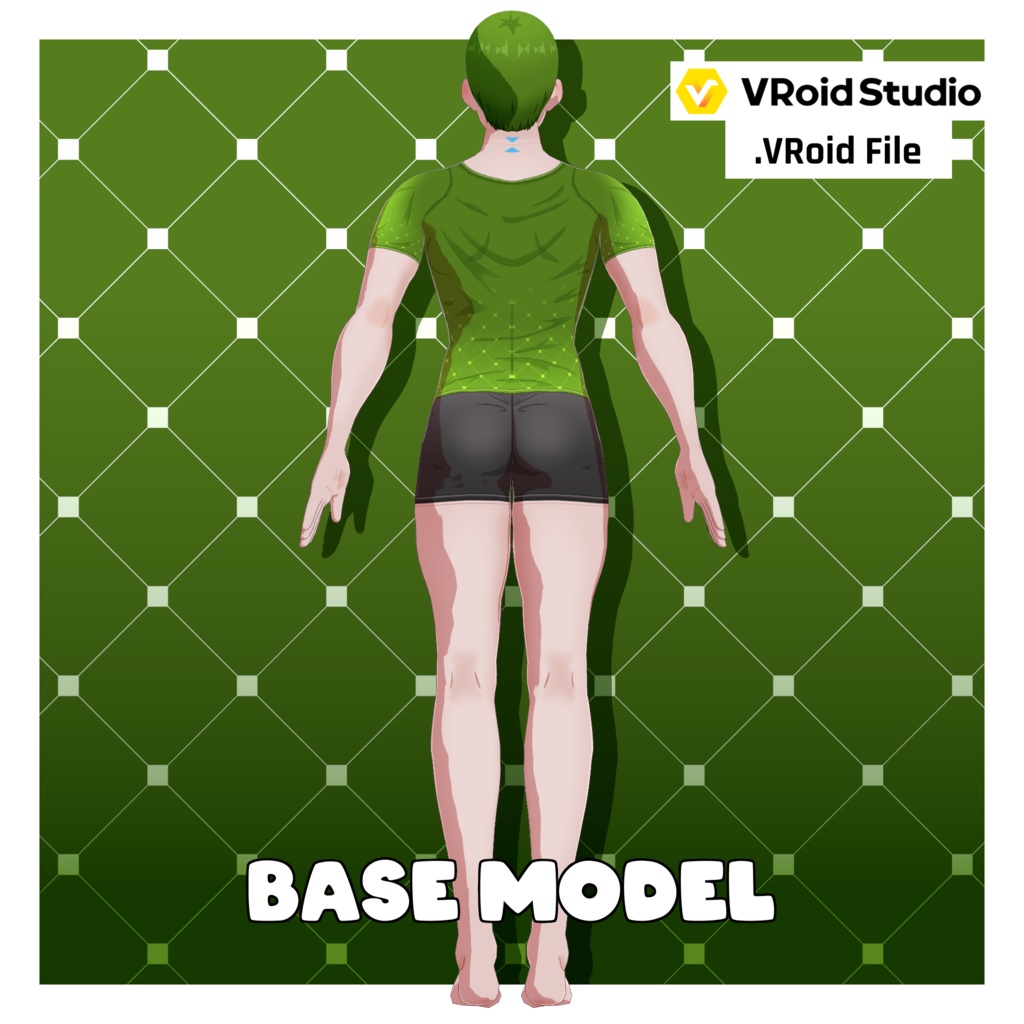 アニメ体型プリセット – マッスル男性【VRoid】 (Anime Base – Man Muscular)