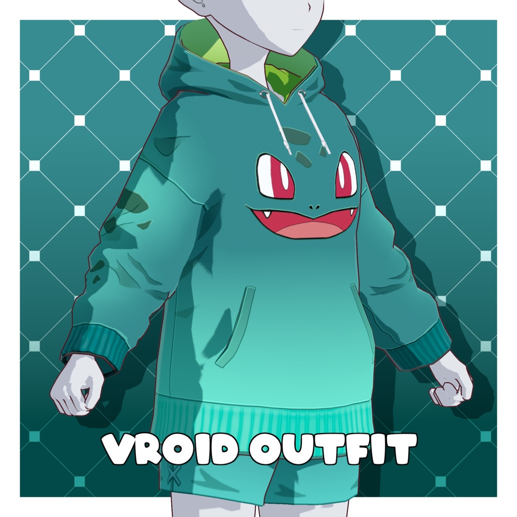 フーディセット – ポケモン【VRoid】 (Hoodie Set – Pokémon)