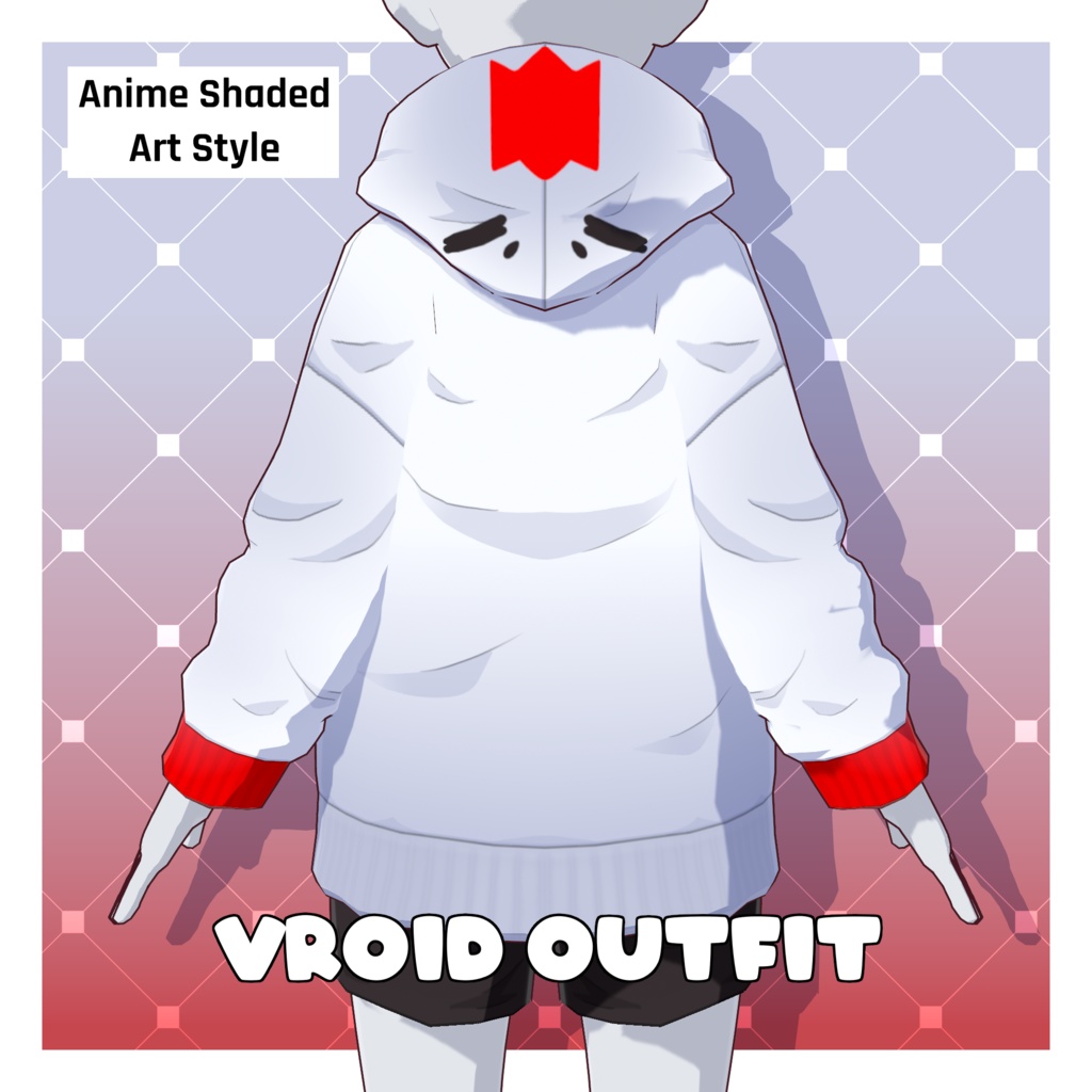 胡桃フーディ衣装 – 原神風【VRoid】 (Hu Tao Hoodie – Genshin-style)