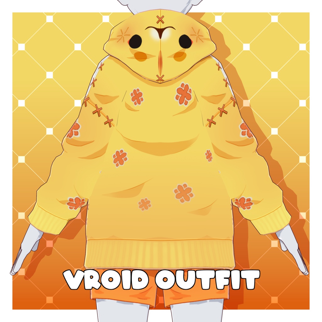 ヤオヤオフーディ衣装セット – 原神風【VRoid】 (Yao Yao Hoodie Set – Genshin-style)