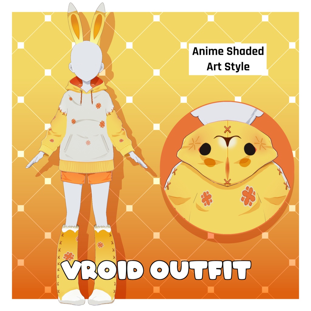 Yao Yao Hoodie Set  - Genshin Impact [VRoid Outfit/衣装]