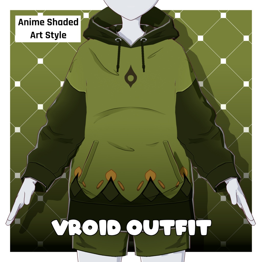 Collei/Cuilen Hoodie Set  - Genshin Impact [VRoid Outfit/衣装]