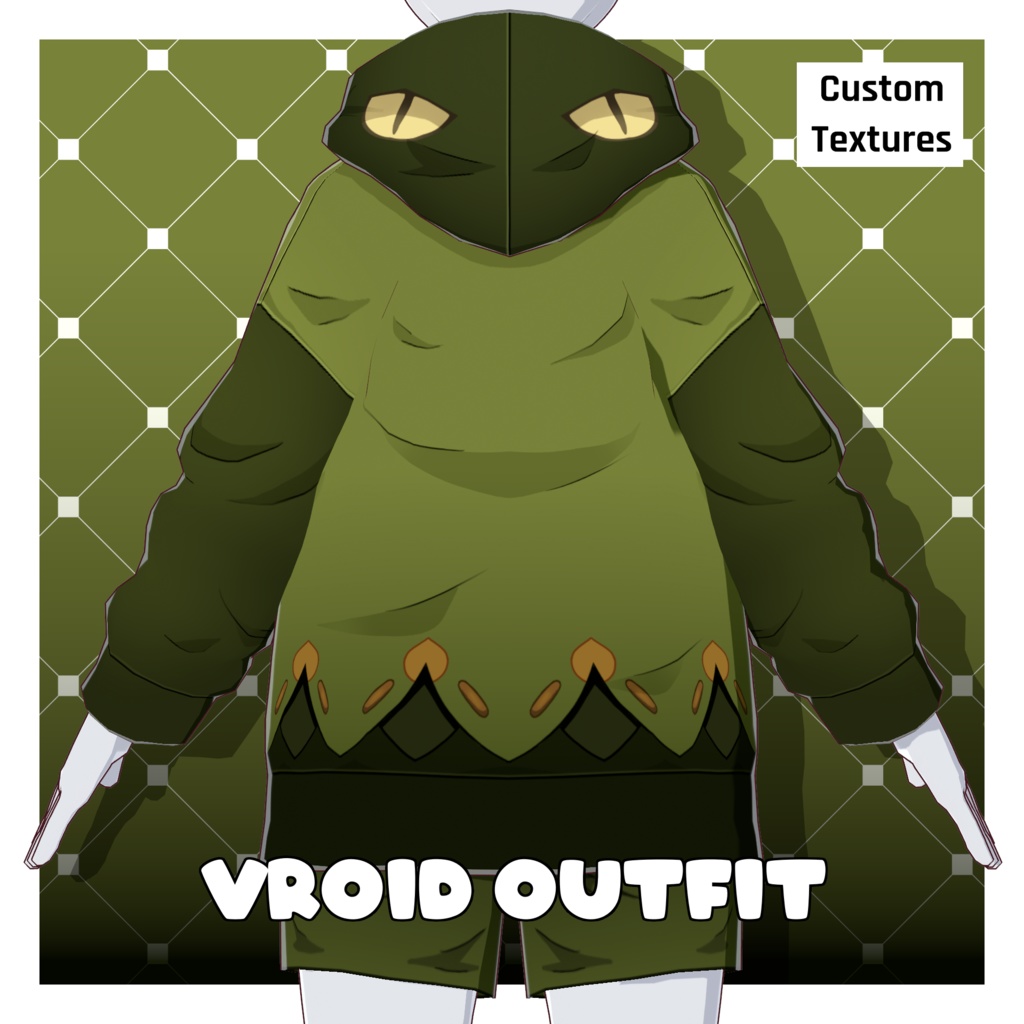 コレイ/キュイレンフーディ衣装セット – 原神風【VRoid】 (Collei/Cuilen Hoodie Set – Genshin-style)