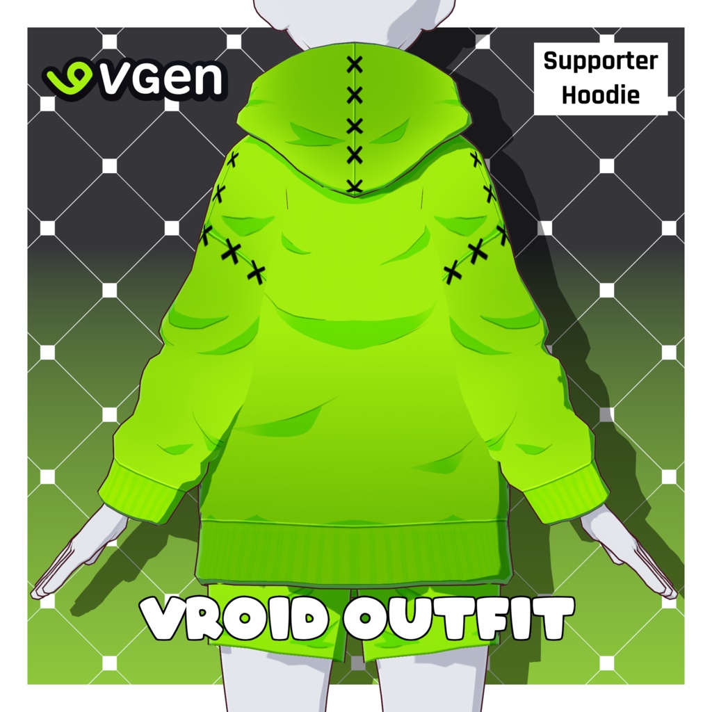 VGenサポーターフーディ【VRoid】 (VGen Supporter Hoodie)