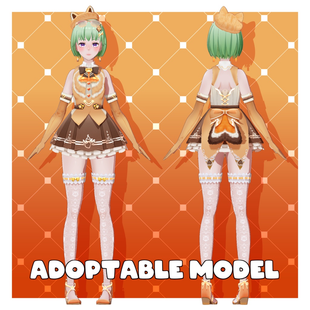 VRoidキャラクター「Nikki」【アニメ風VRM+ARKit/アダプト可】