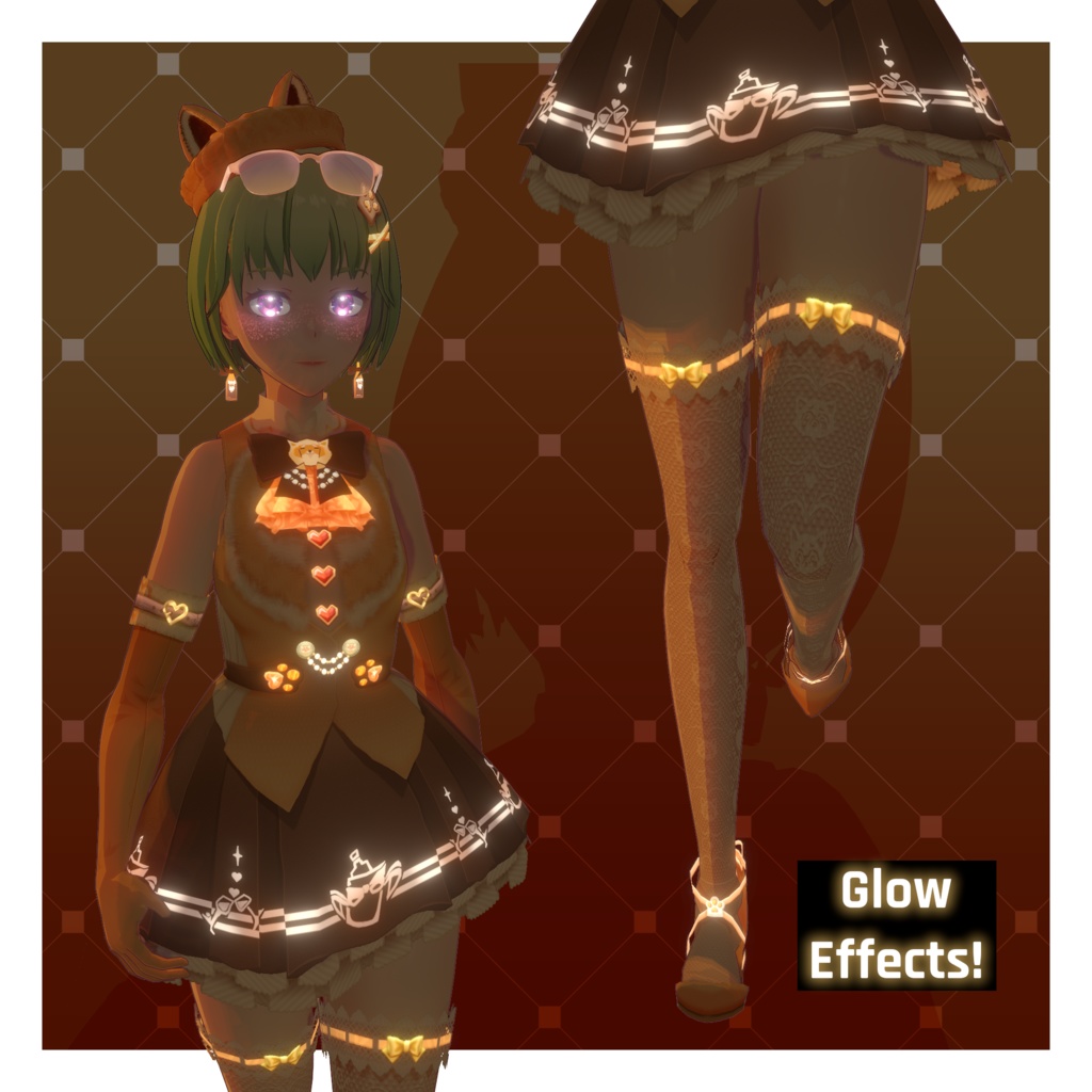 VRoidキャラクター「Nikki」【アニメ風VRM+ARKit/アダプト可】