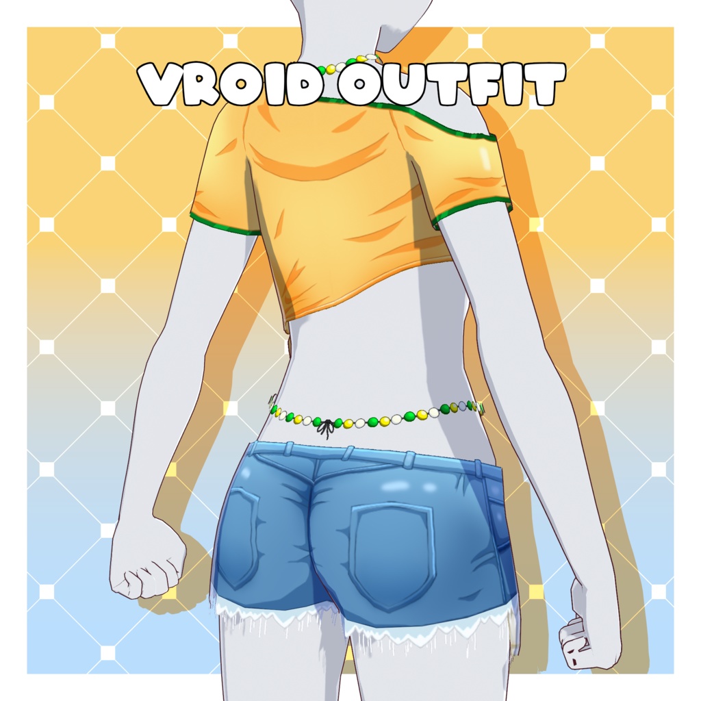 サマーバイブス衣装 – ブラジルスタイル【VRoid】 (Summer Vibes Outfit – Brazil Style)