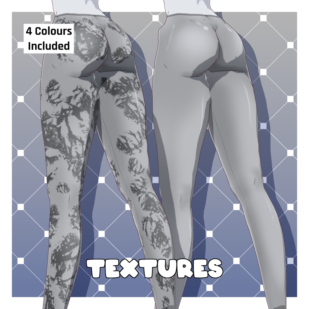 スポーツレギンス – 無地/柄【VRoid】 (Plain/Pattern Sports Leggings)