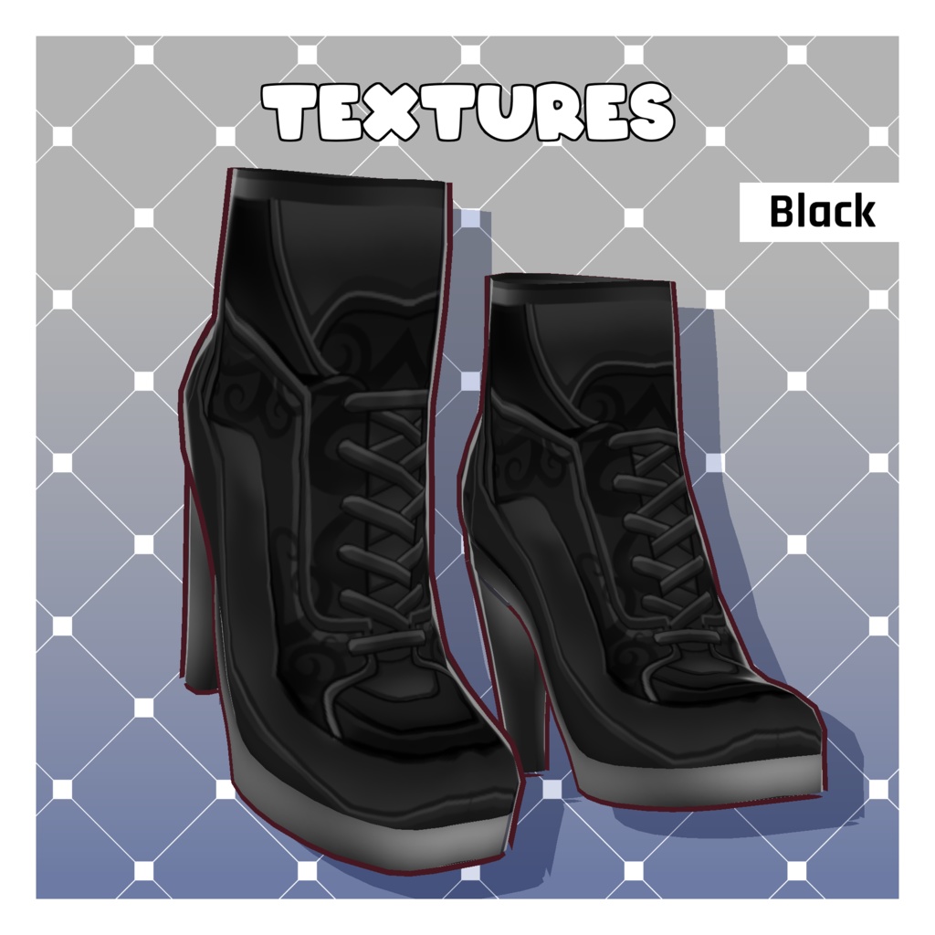 トレーナーヒールセット – 5足【VRoid】 (Trainer Heels – Pack of 5)