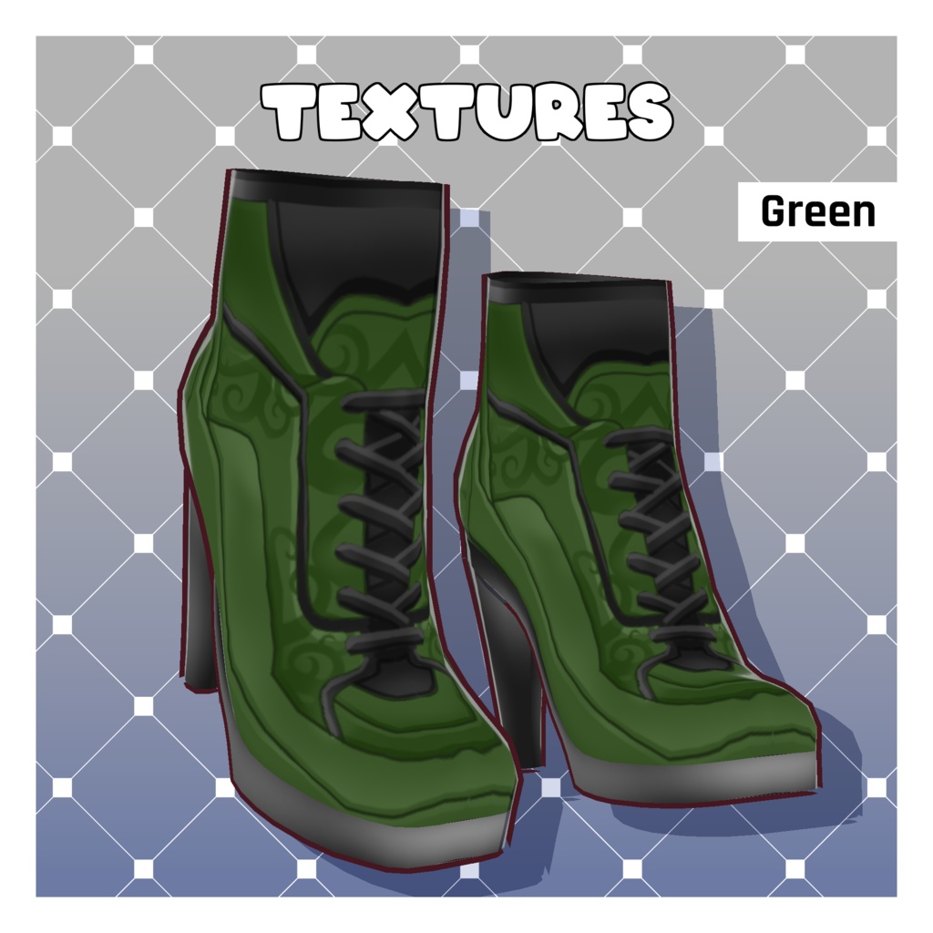 トレーナーヒールセット – 5足【VRoid】 (Trainer Heels – Pack of 5)