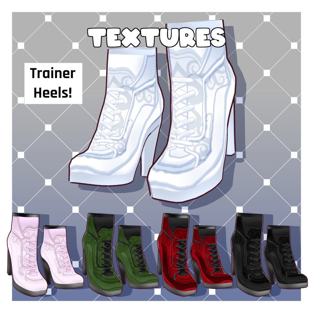 Trainer Heels - Pack of 5 [VRoid Texture/テクスチャ]
