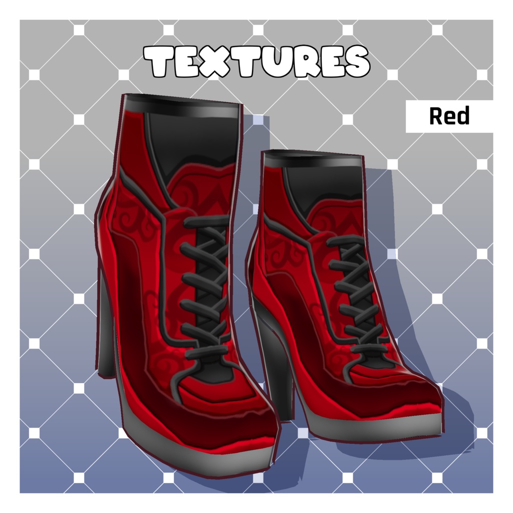 トレーナーヒールセット – 5足【VRoid】 (Trainer Heels – Pack of 5)