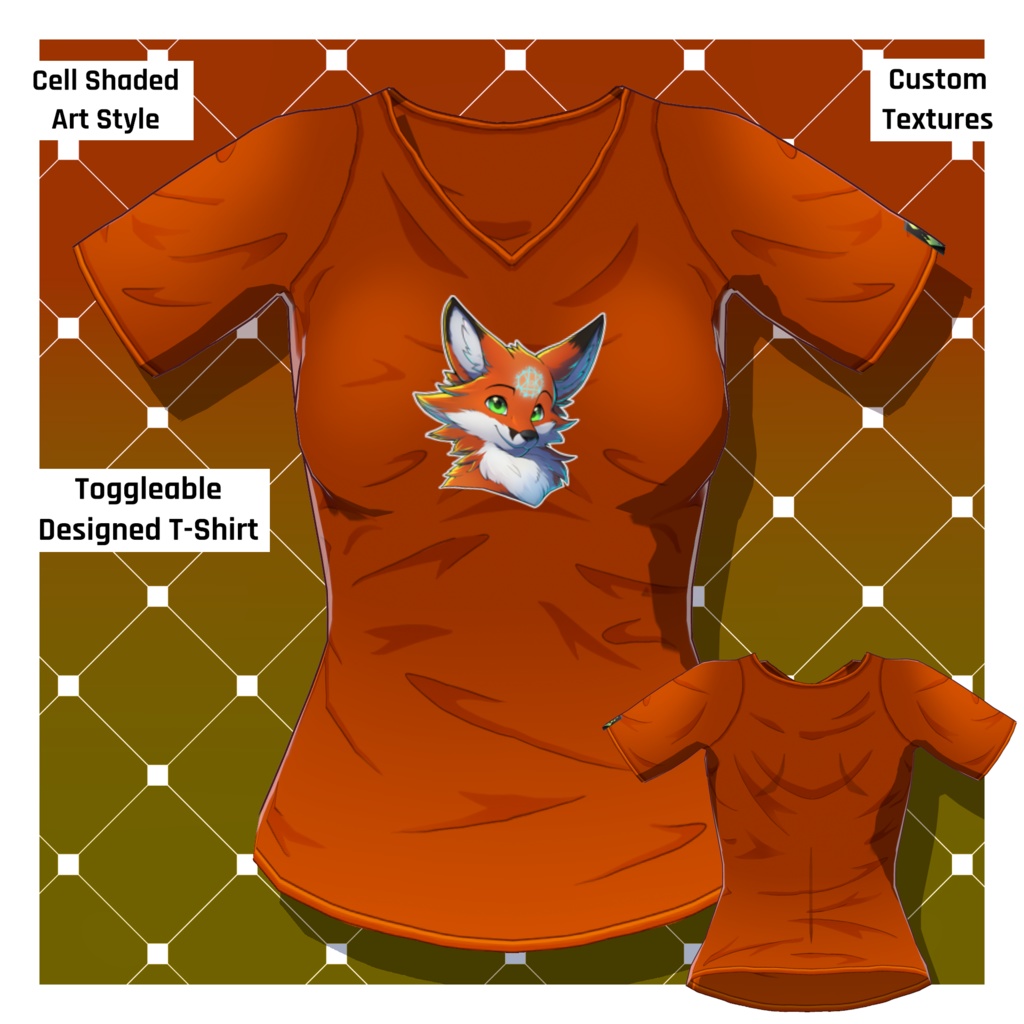 Anime T-Shirt: Design 17 [VRoid Texture/テクスチャ]
