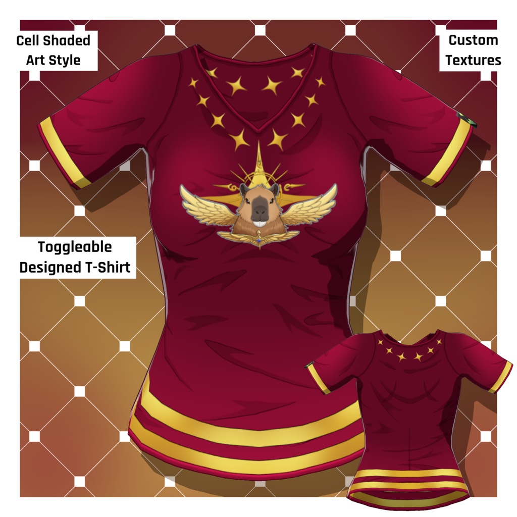 Anime T-Shirt: Design 18 [VRoid Texture/テクスチャ]