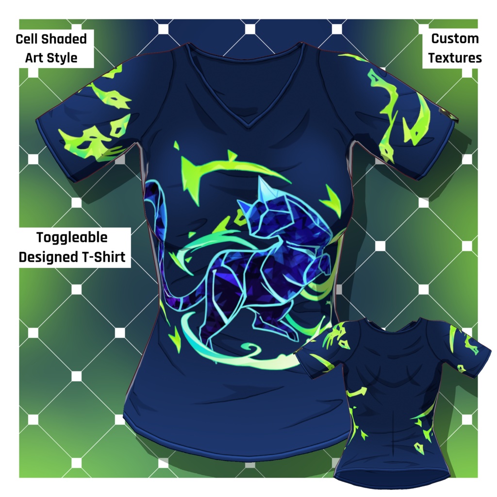 Anime T-Shirt: Design 20 [VRoid Texture/テクスチャ]