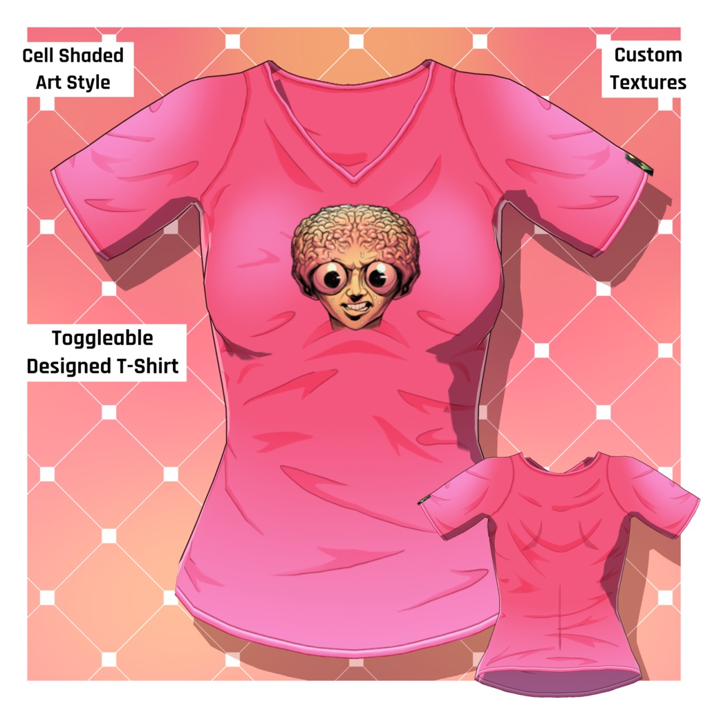 Anime T-Shirt: Design 21 [VRoid Texture/テクスチャ]