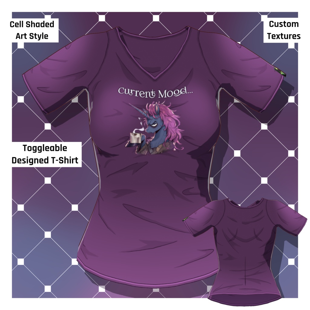 Anime T-Shirt: Design 24 [VRoid Texture/テクスチャ]