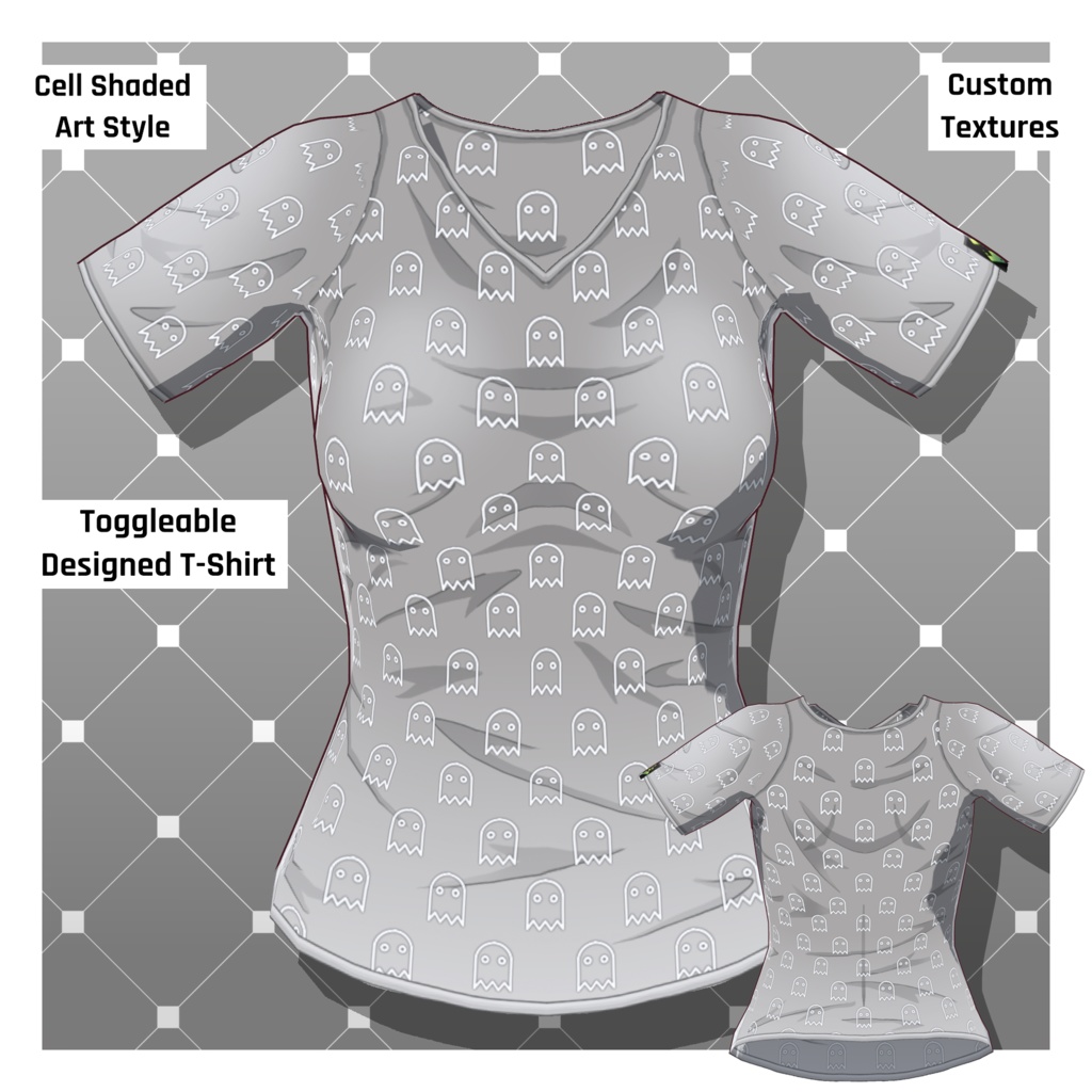 Anime T-Shirt: Design 25 [VRoid Texture/テクスチャ]