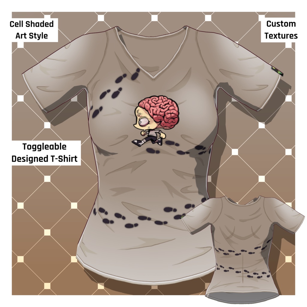 Anime T-Shirt: Design 26 [VRoid Texture/テクスチャ]