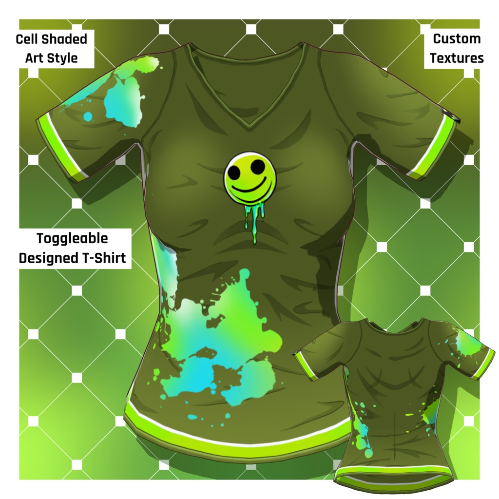 Anime T-Shirt: Design 27 [VRoid Texture/テクスチャ]