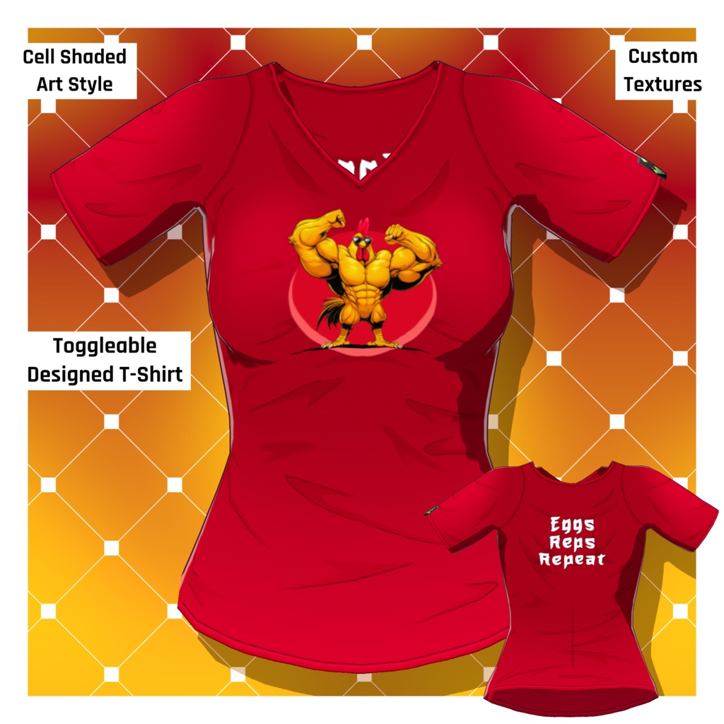 Anime T-Shirt: Design 28 [VRoid Texture/テクスチャ]