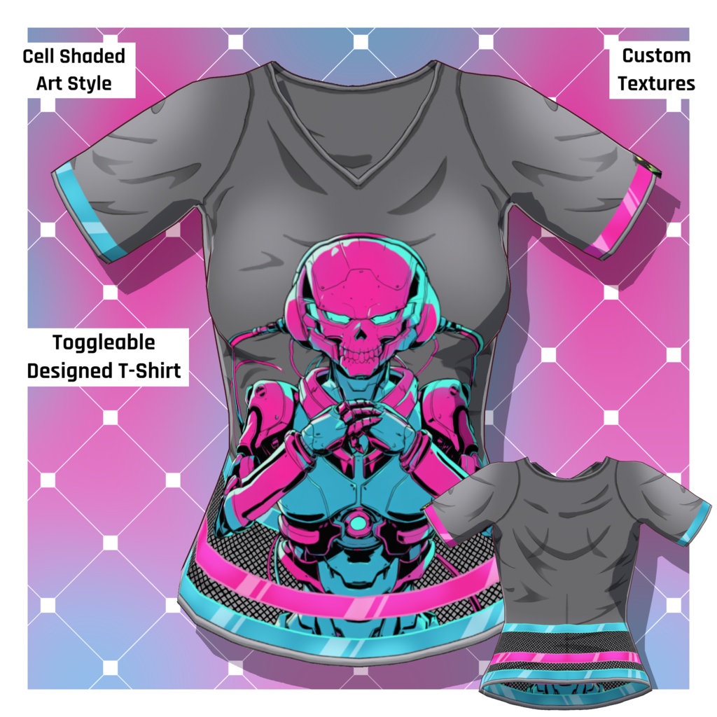 Anime T-Shirt: Design 29 [VRoid Texture/テクスチャ]