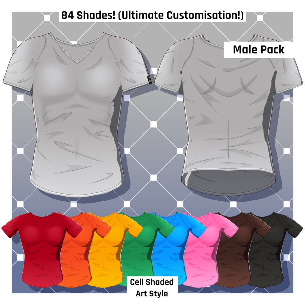 84 x Anime T-Shirts [VRoid Texture/テクスチャ]