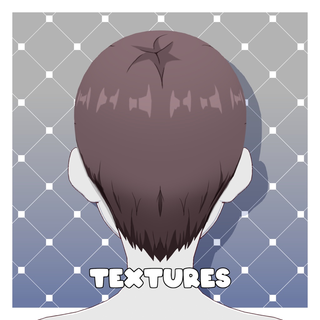 原神風ヘアカラーテクスチャ集 – 105色【VRoid】 (105 x Genshin Hair Colours)