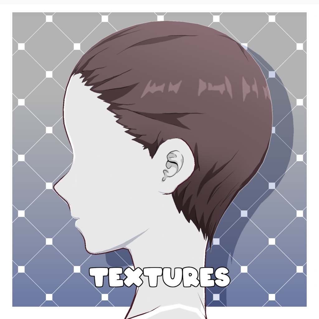 原神風ヘアカラーテクスチャ集 – 105色【VRoid】 (105 x Genshin Hair Colours)