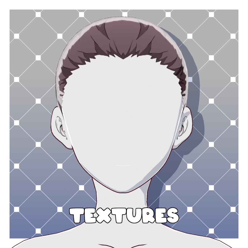 原神風ヘアカラーテクスチャ集 – 105色【VRoid】 (105 x Genshin Hair Colours)