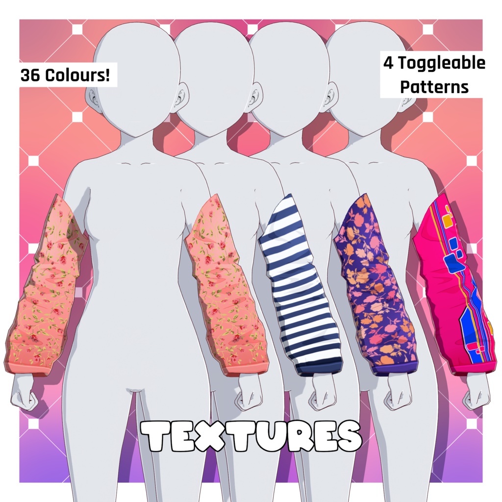 Puffy Sleeves Designer Pack [VRoid Texture/テクスチャ]
