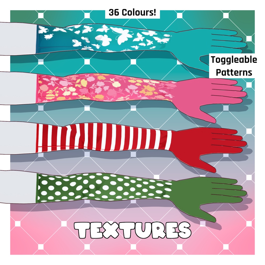 Elegant Sleeves Designer Pack [VRoid Texture/テクスチャ]