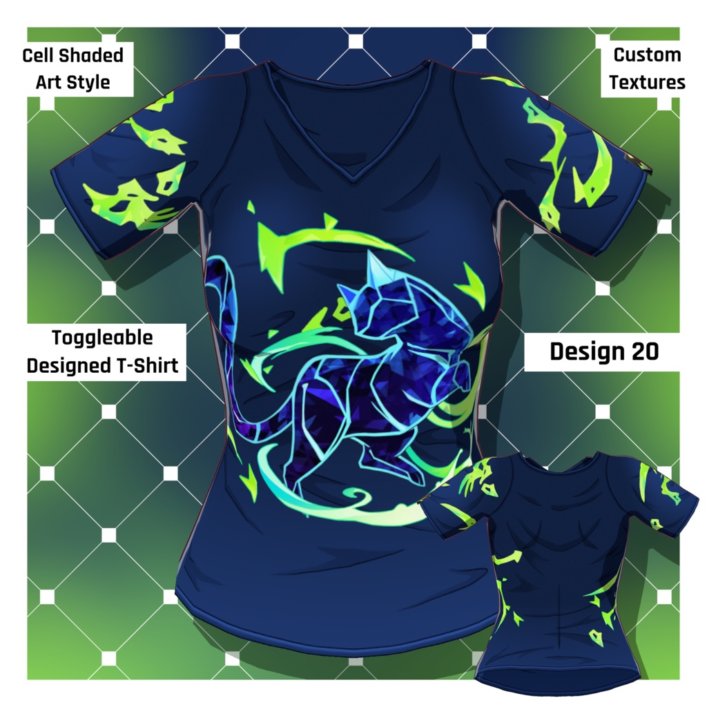 男女グラフィックTシャツ – 30種類以上【VRoid】 (30+ Male/Female Graphic Tees)