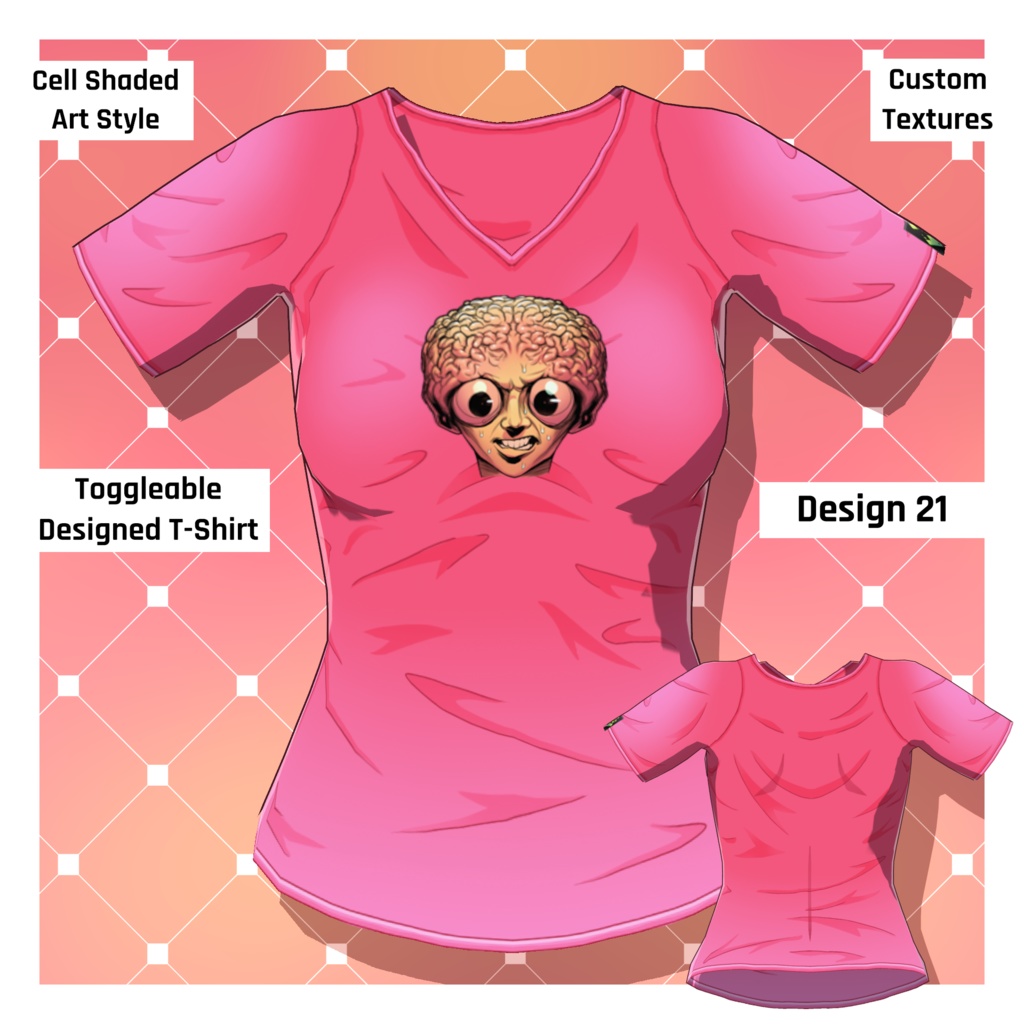 男女グラフィックTシャツ – 30種類以上【VRoid】 (30+ Male/Female Graphic Tees)