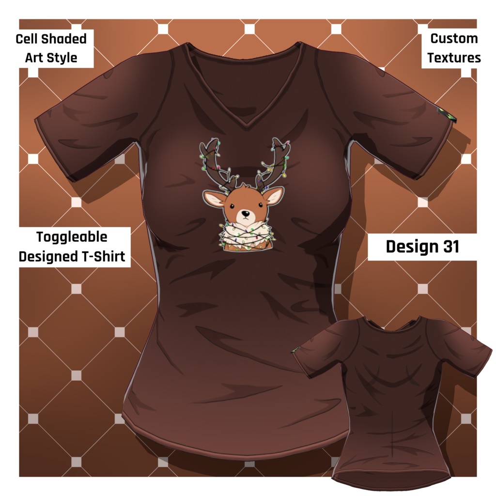 男女グラフィックTシャツ – 30種類以上【VRoid】 (30+ Male/Female Graphic Tees)