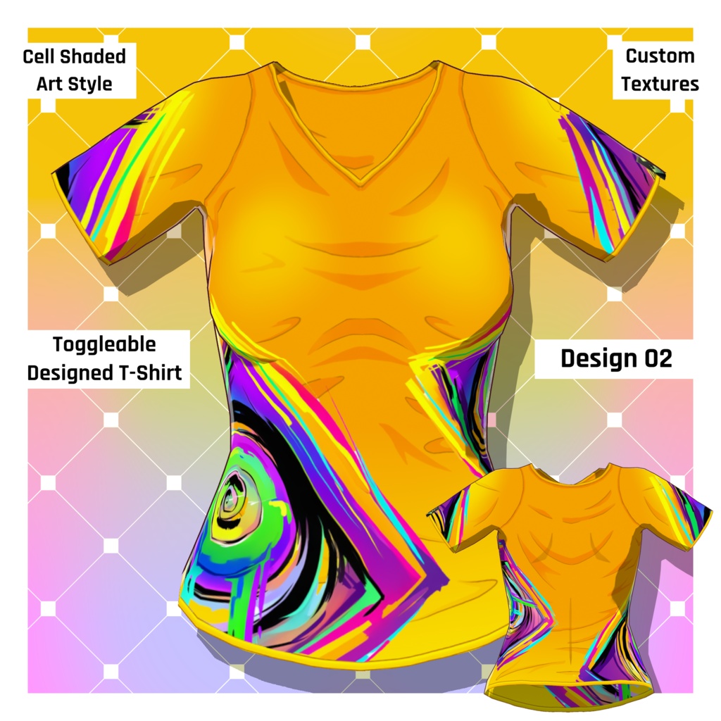 男女グラフィックTシャツ – 30種類以上【VRoid】 (30+ Male/Female Graphic Tees)