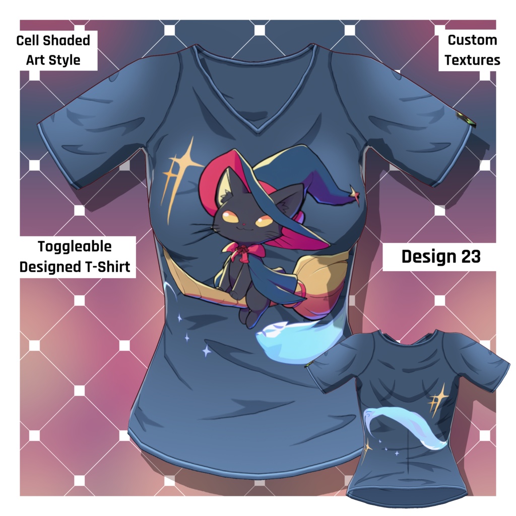 男女グラフィックTシャツ – 30種類以上【VRoid】 (30+ Male/Female Graphic Tees)