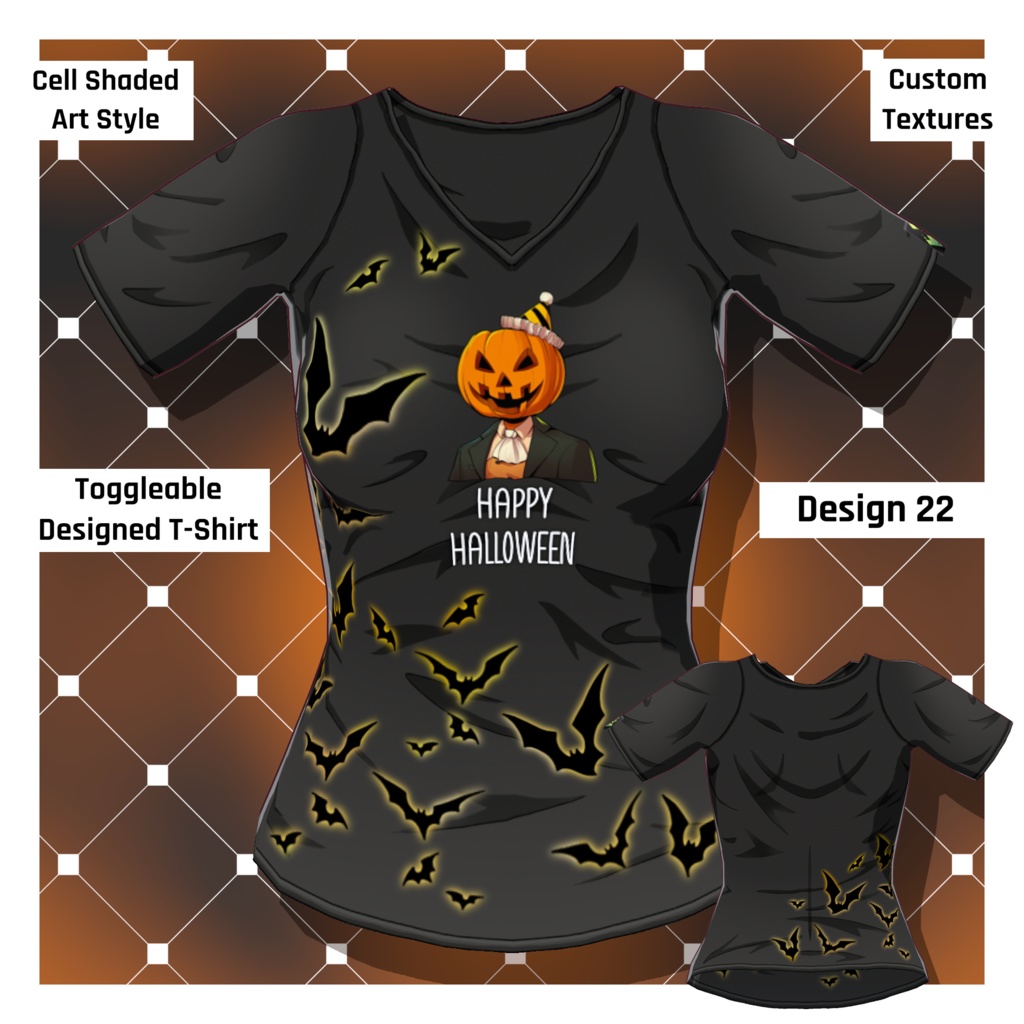 男女グラフィックTシャツ – 30種類以上【VRoid】 (30+ Male/Female Graphic Tees)