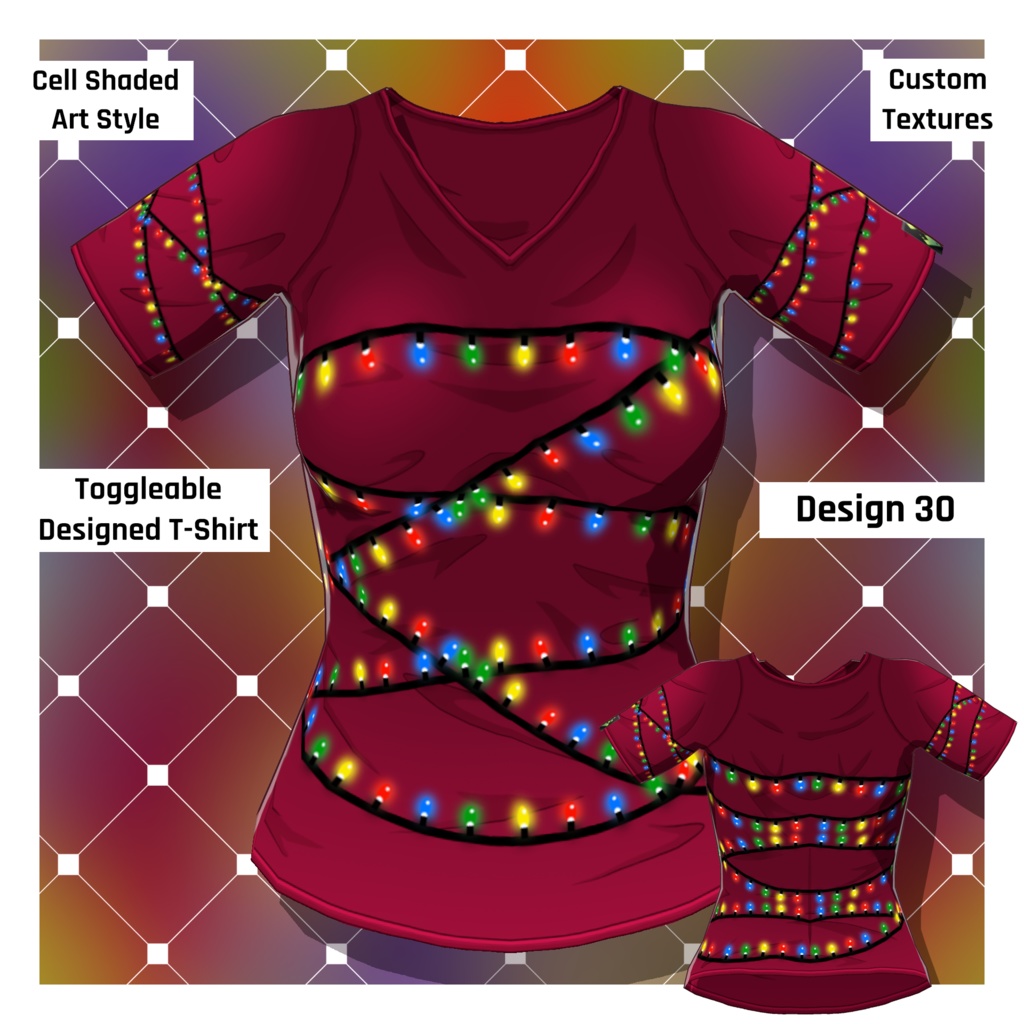 男女グラフィックTシャツ – 30種類以上【VRoid】 (30+ Male/Female Graphic Tees)